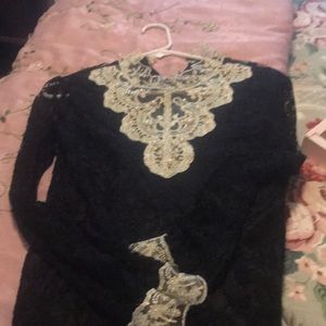 Lace detail blouse. NWOT
